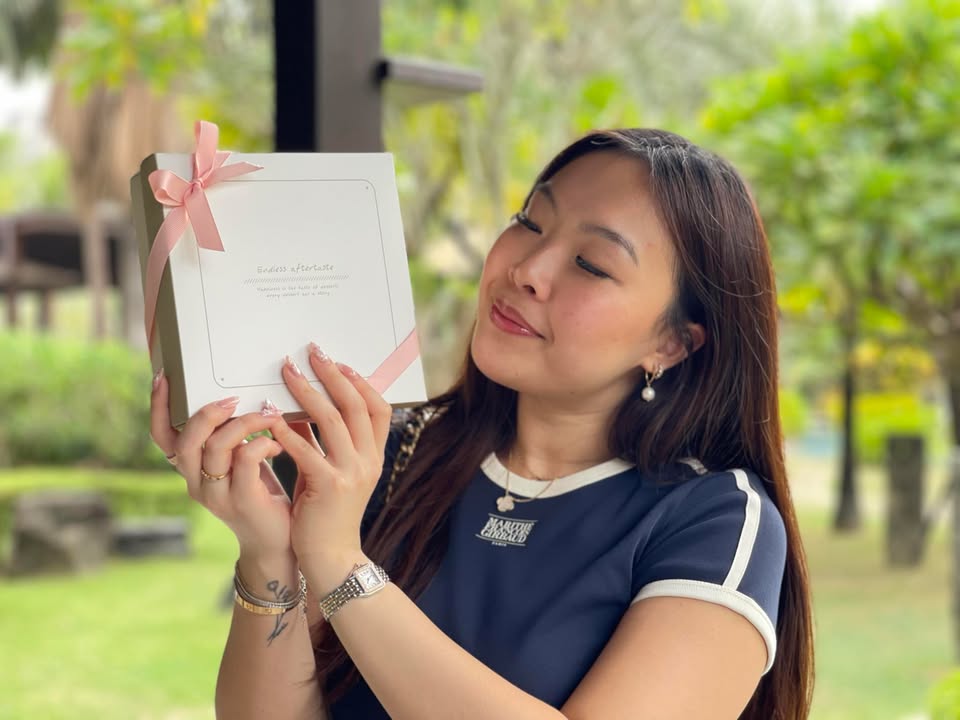 收到彌月禮盒的喜悅